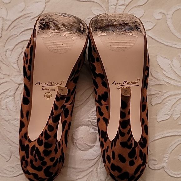 Anne Michelle Leopard Print Stilettos - Picture 15 of 16